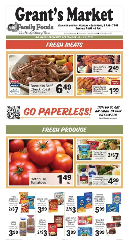 Grant's Family Foods Weekly Ad
