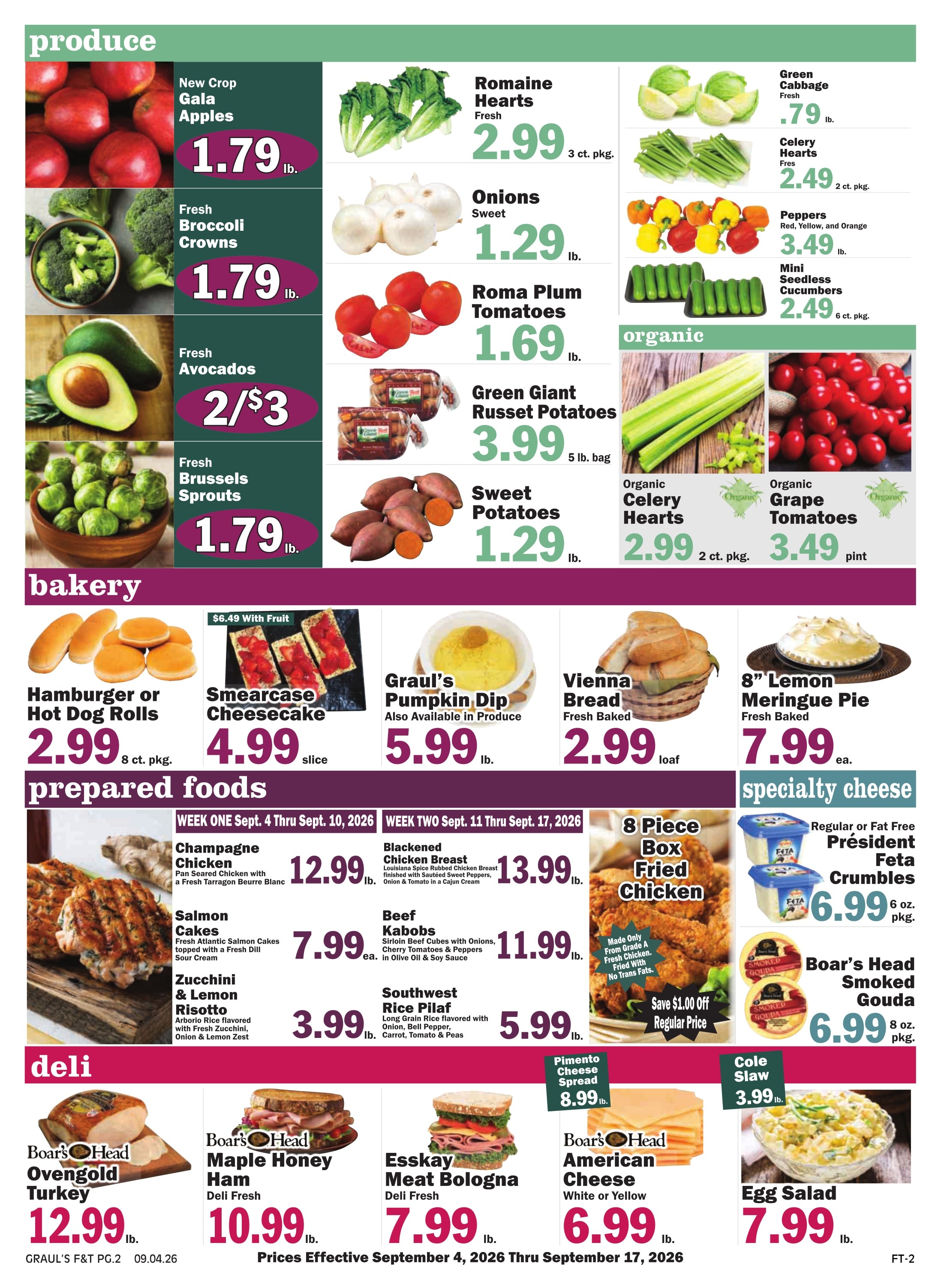 Graul's Market weekly ad page 2
