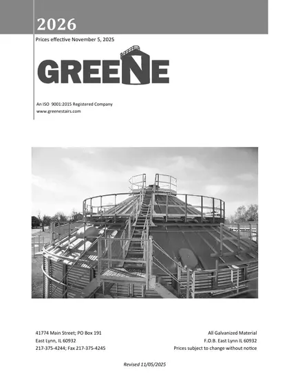 Greene Galvanized Stairs Stairs and Parts Catalog Weekly Ad