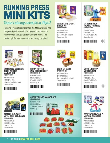 Hachette Book Group Mini Kits Fall 2026 Catalog Weekly Ad
