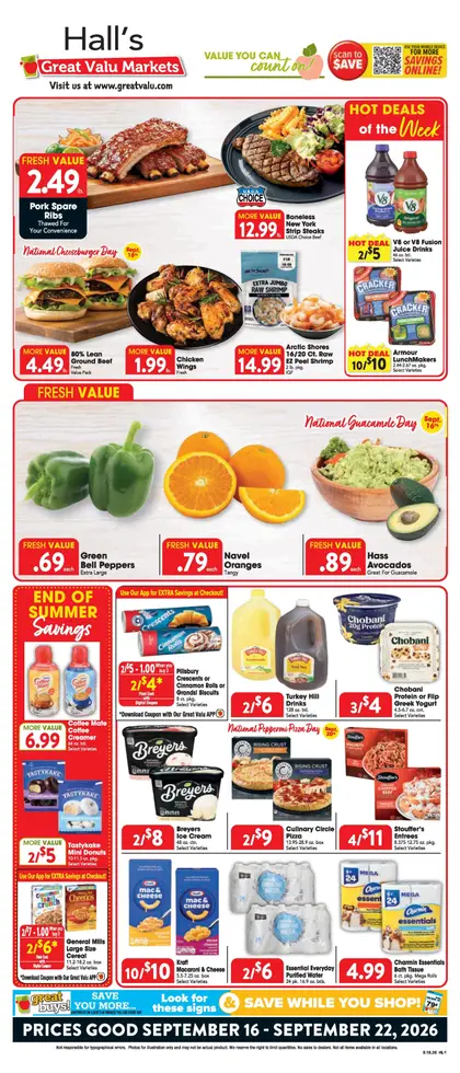 Hall's Great Valu Weekly Ad