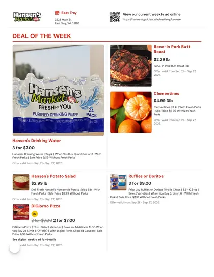 Hansen's IGA Weekly Ad