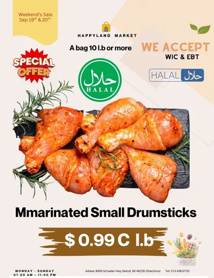 Happy Land Market Weekly Ad