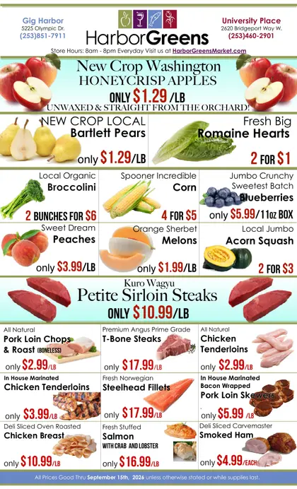 Harbor Greens Market Weekly Ad