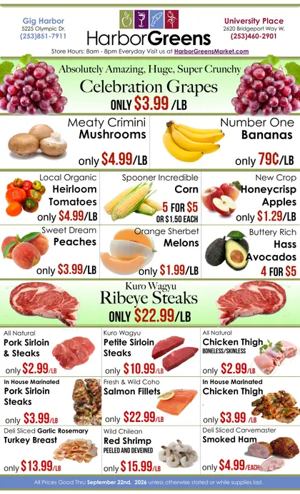 Harbor Greens Market Weekly Ad