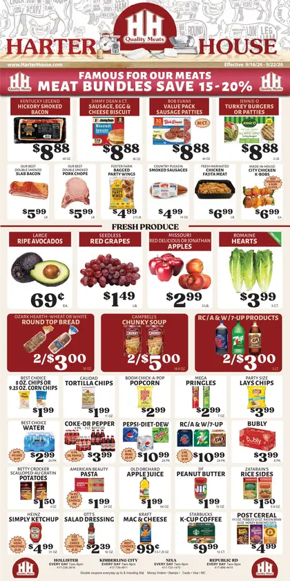 Harter House Weekly Ad