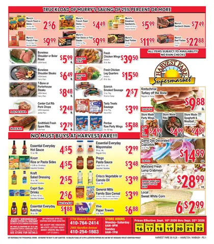 Harvest Fare Weekly Ad