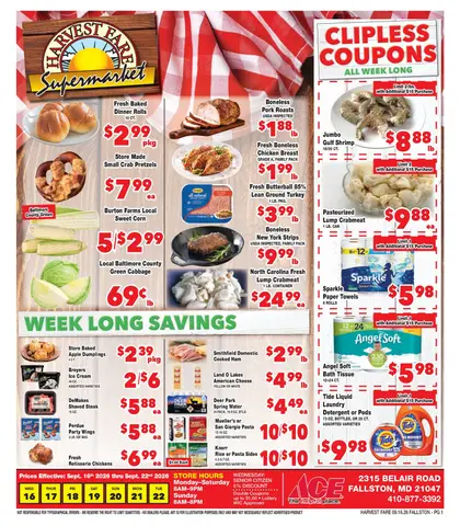 Harvest Fare Weekly Ad