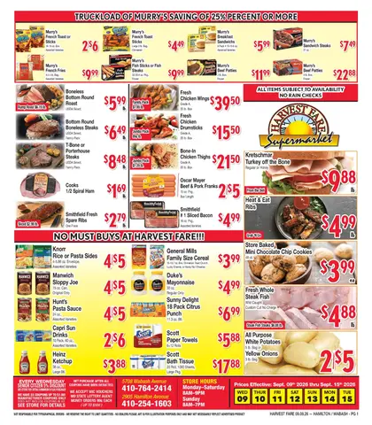 Harvest Fare Weekly Ad