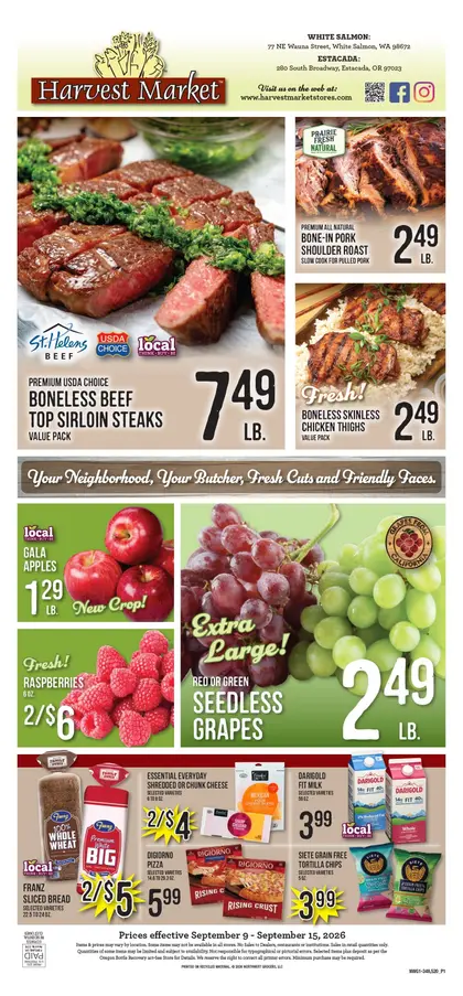 Harvest Market Weekly Ad