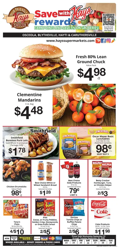 Hays Supermarkets Weekly Ad