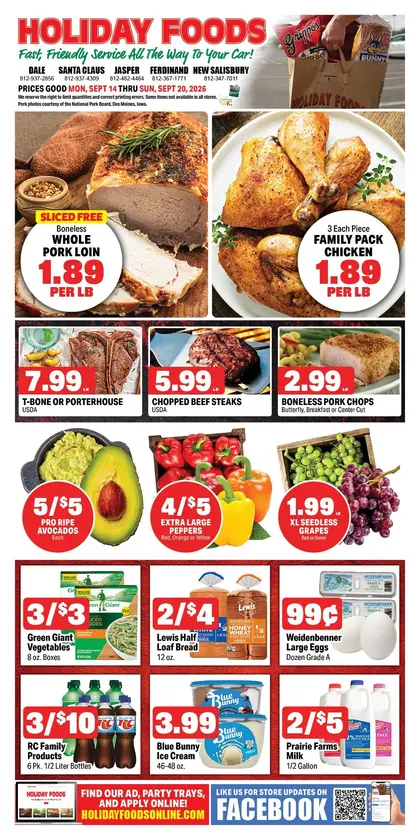 Holiday Foods Weekly Ad
