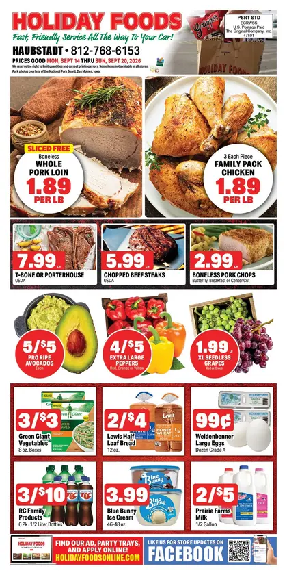 Holiday Foods Haubstadt Weekly Ad