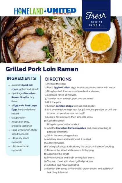 Homeland Stores Weekly Recipe