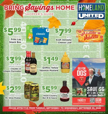 Homeland Stores Bring Savings Home Shopper's Guide