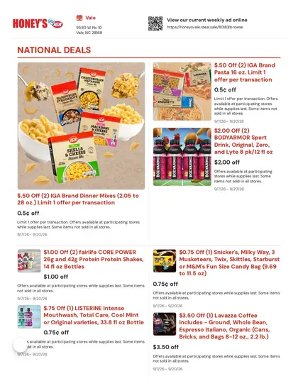 Honey's IGA Weekly Ad