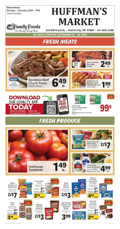 Huffman's Market Weekly Ad