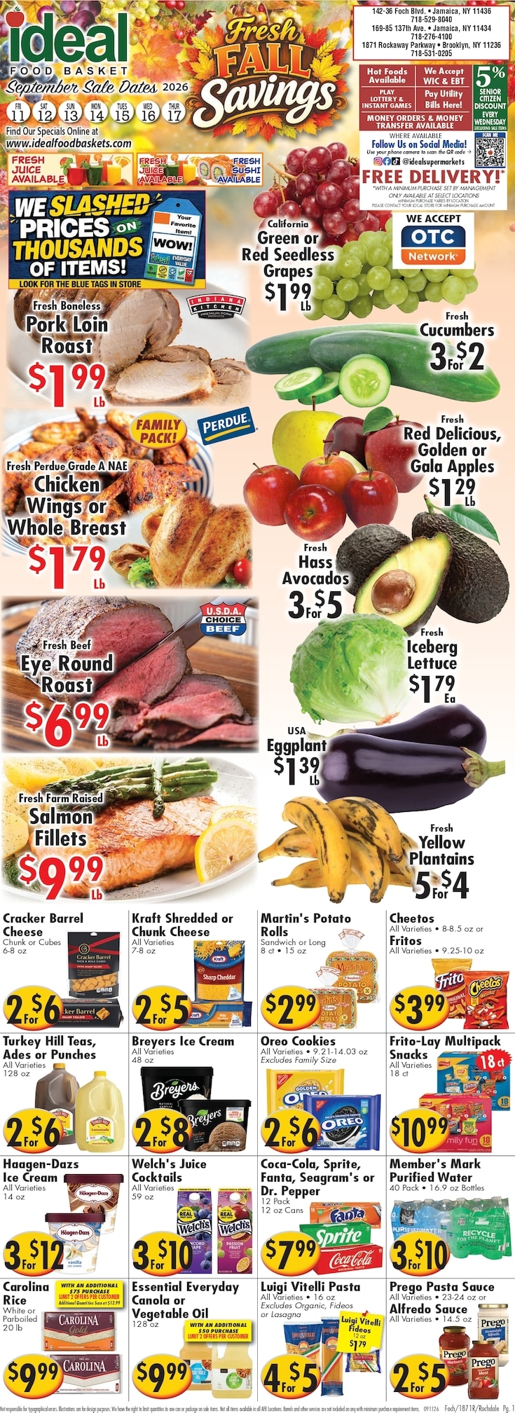 Ideal Food Basket weekly ad page 1