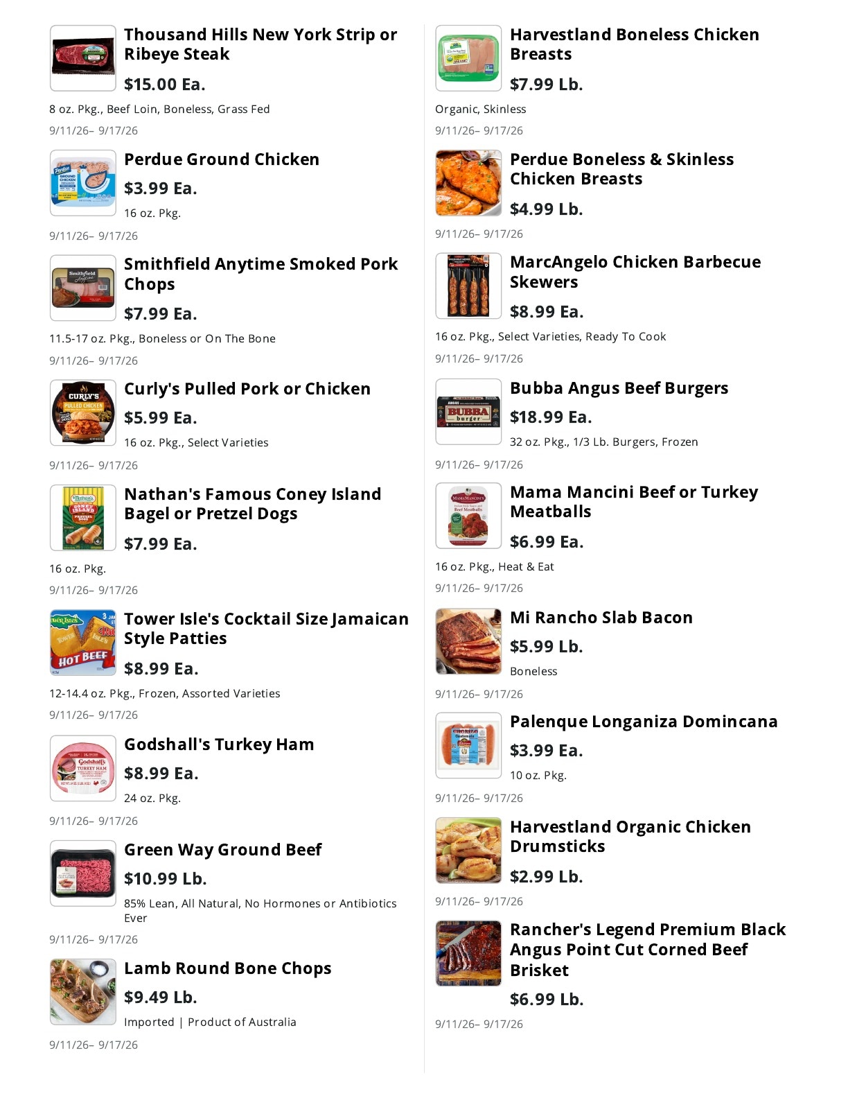 La Bella Marketplace weekly ad page 9