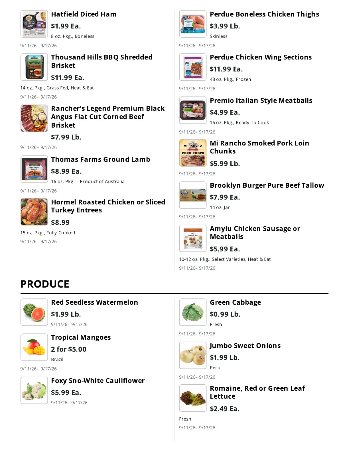 La Bella Marketplace weekly ad page 10