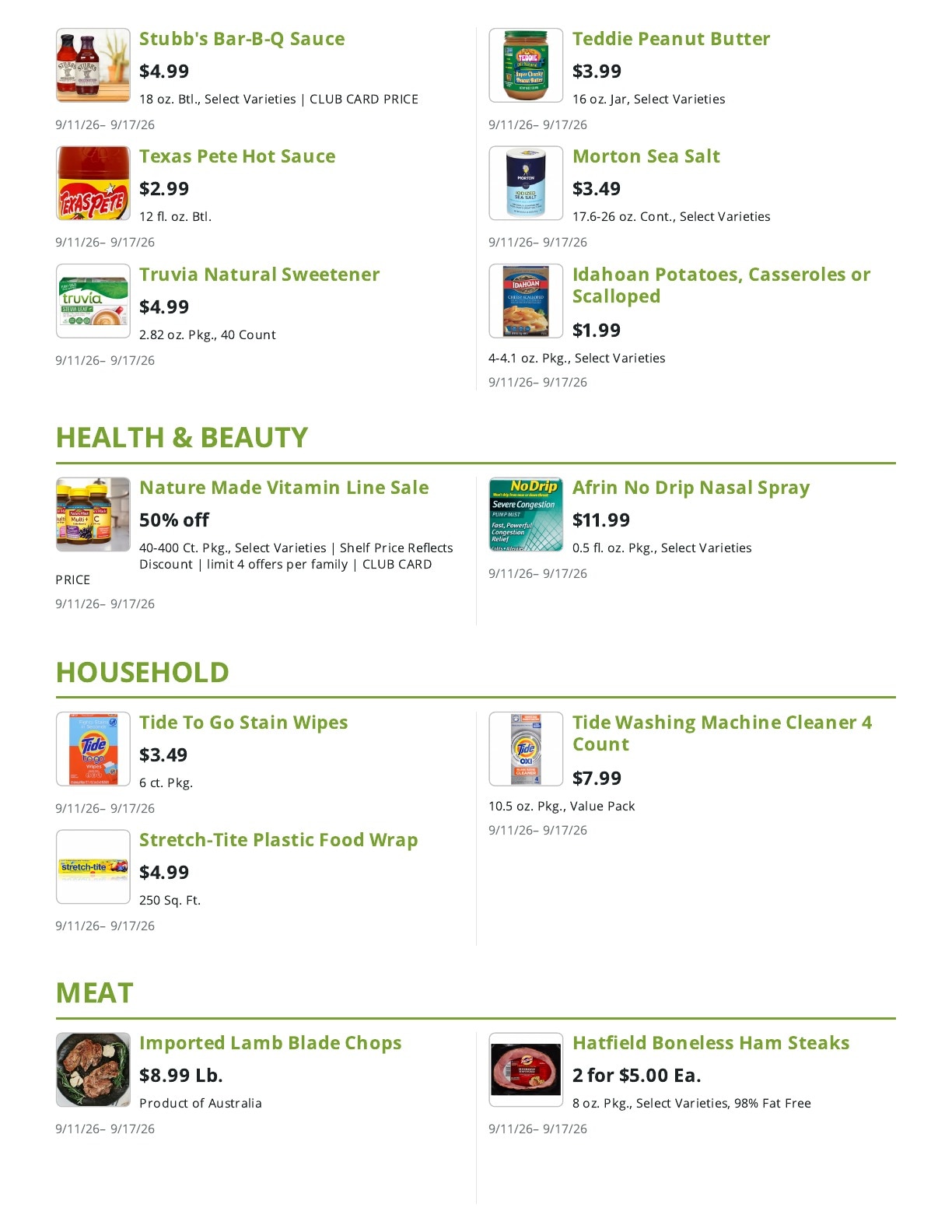 Market Fresh weekly ad page 8