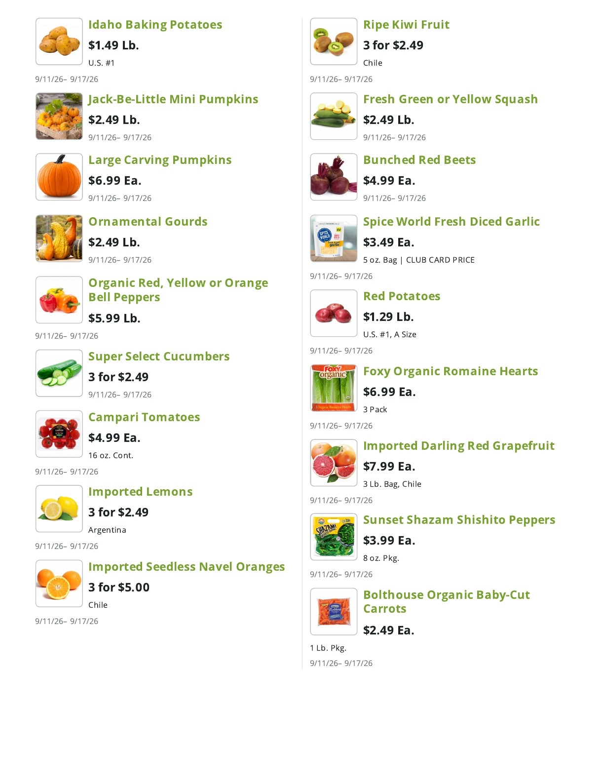 Market Fresh weekly ad page 11