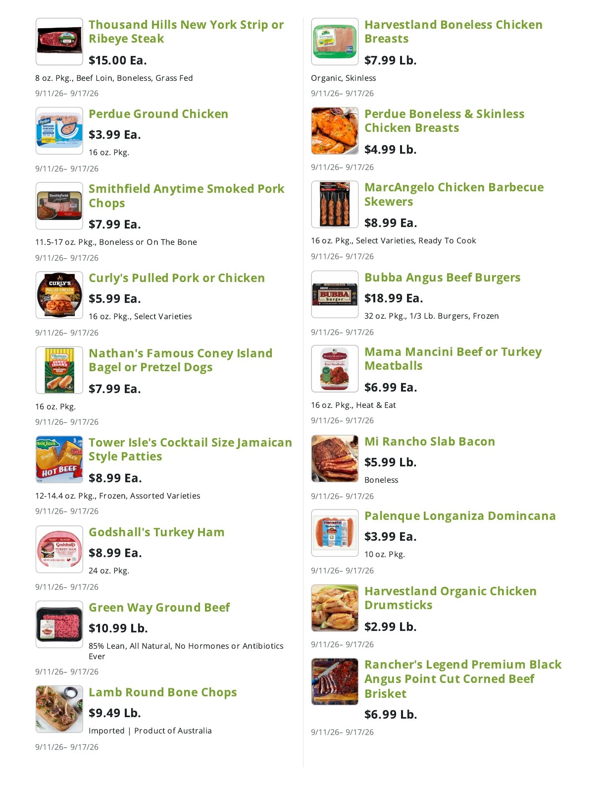 Market Fresh weekly ad page 9