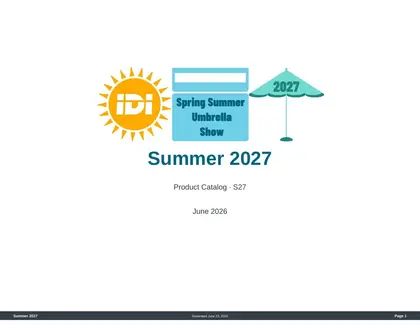 Imperial Distributors Spring Summer Umbrella Show Catalog Weekly Ad