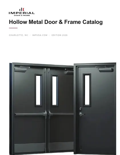 Imperial USA Hollow Metal Door & Frame Catalog Weekly Ad