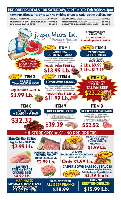 Jasper Meats Weekly Ad