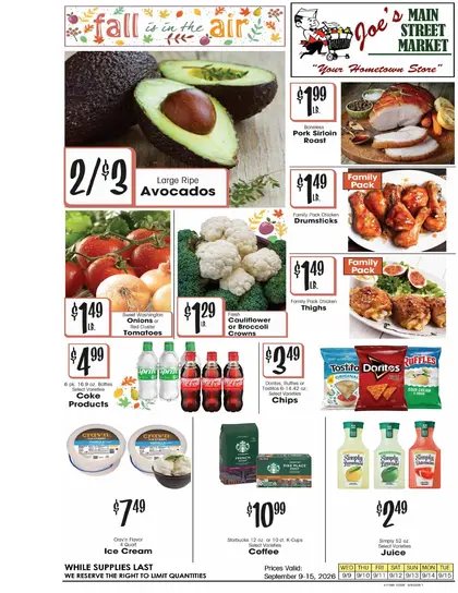 Joe's Main Street Market Weekly Ad