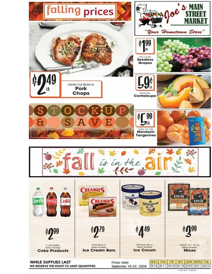Joe's Main Street Market Weekly Ad