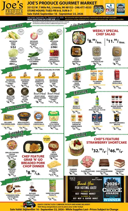 Joe's Produce Gourmet Market Weekly Ad