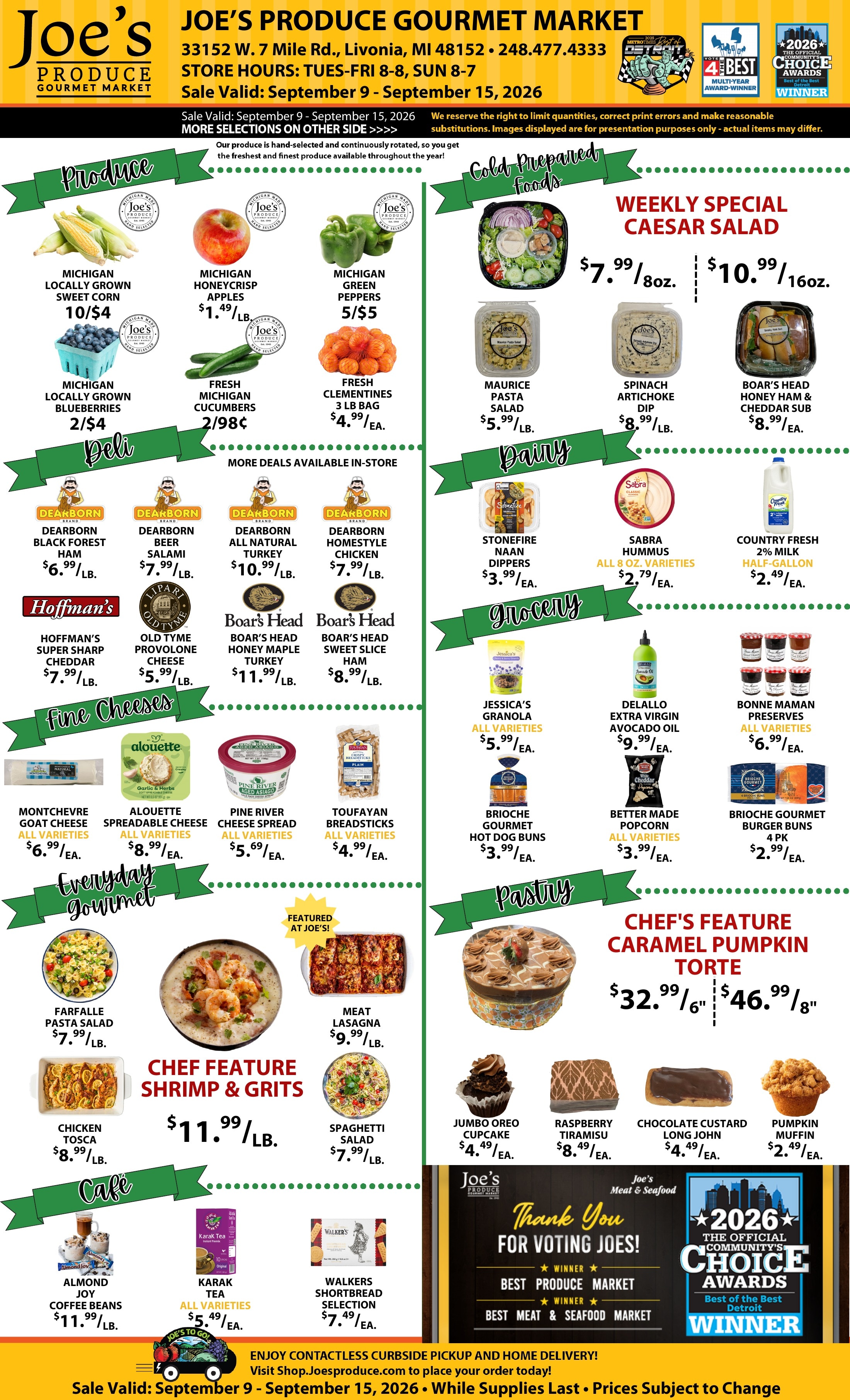Joe's Produce Gourmet Market weekly ad page 1