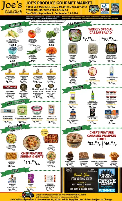 Joe's Produce Gourmet Market Weekly Ad
