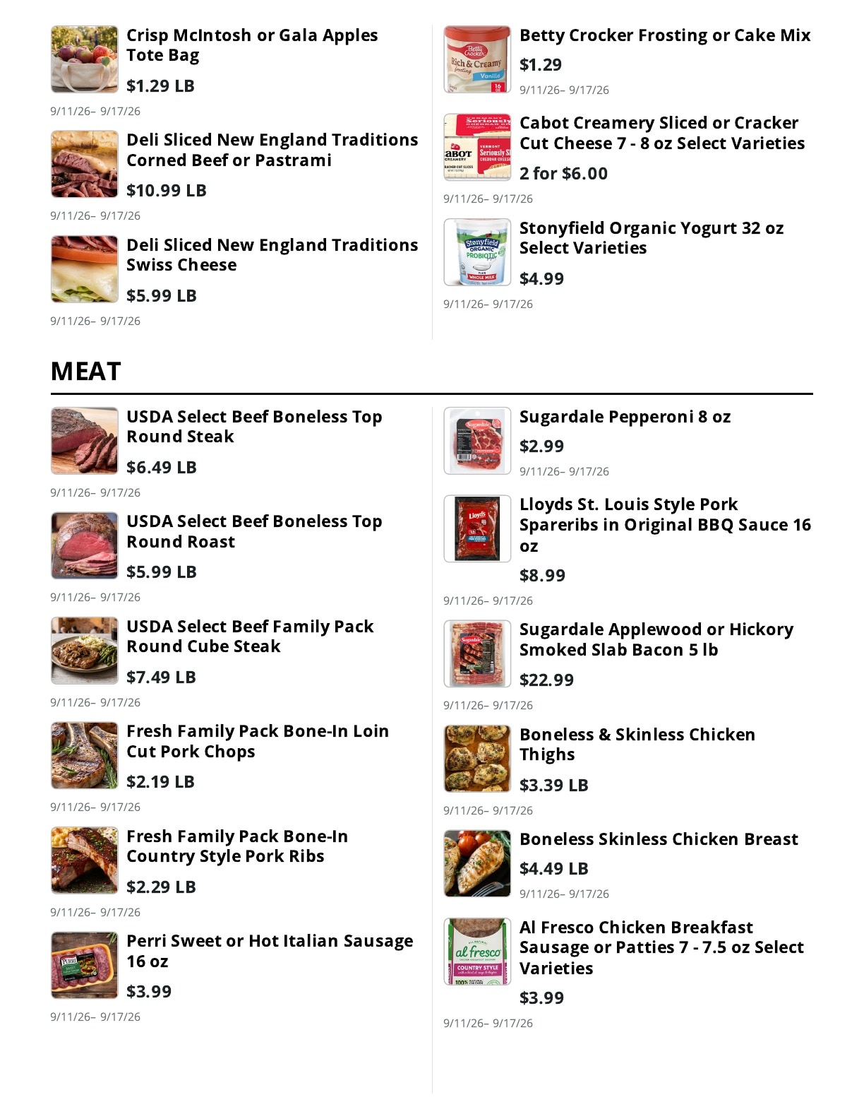 John's Shurfine weekly ad page 2