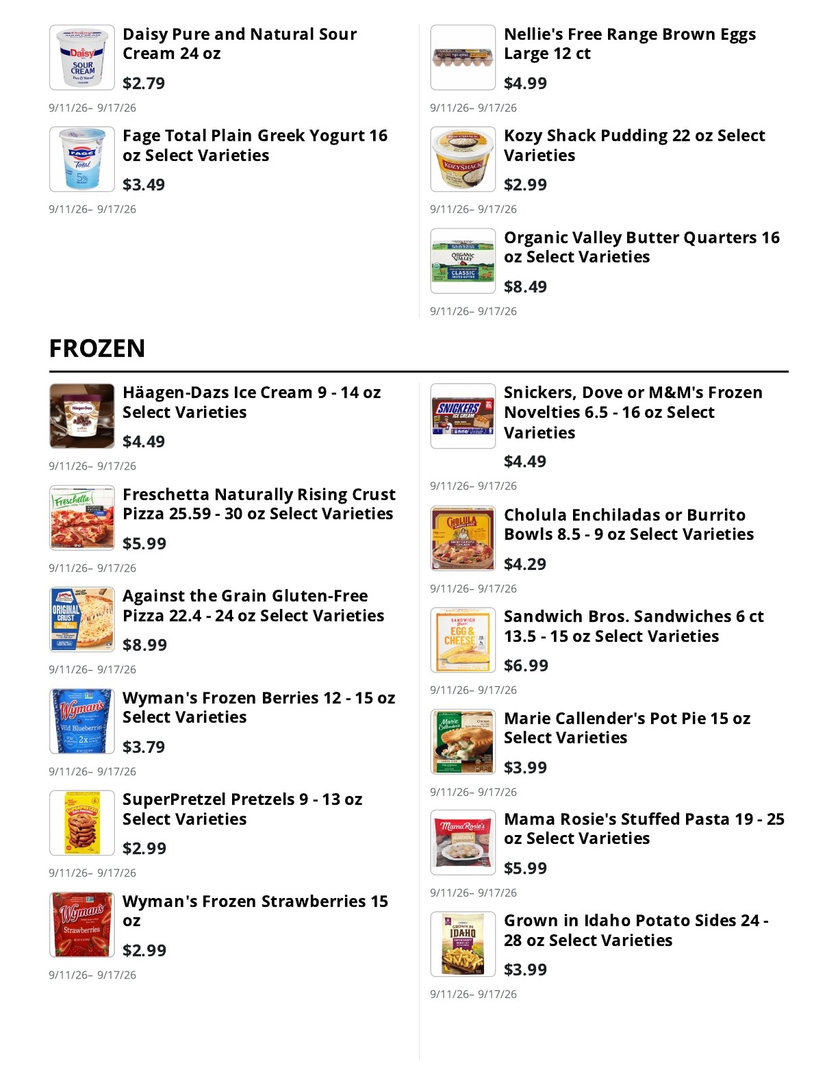 John's Shurfine weekly ad page 8