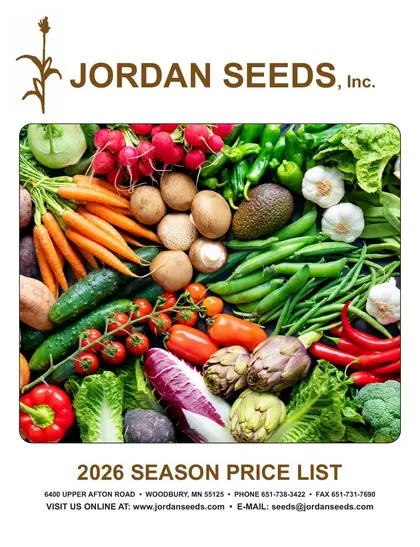 Jordan Seeds Seed Catalog Weekly Ad