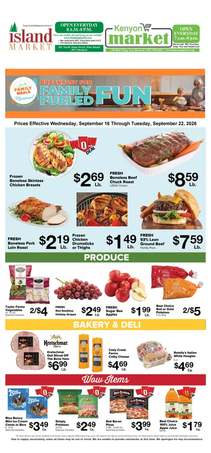 Kenyon Market Weekly Ad