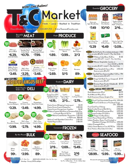 Kidron Town & Country Weekly Ad