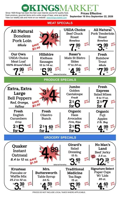 Kings Market Friday Harbor Weekly Ad