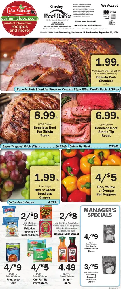 Kinsley Food Pride Weekly Ad