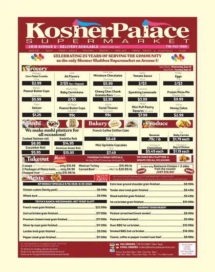 Kosher Palace Weekly Ad