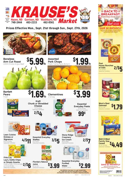 Krause's SuperValu Weekly Ad