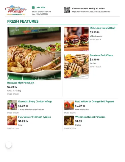 Lake Mills Market Weekly Ad