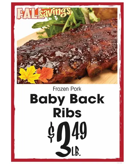 Lallatin Food Town Window Banner Specials Weekly Ad