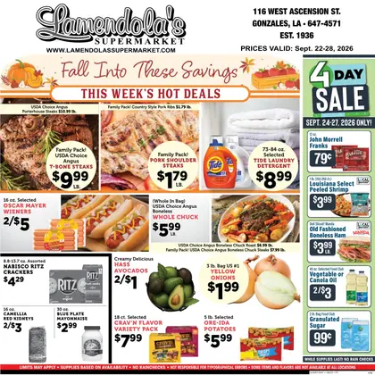 Lamendola's Supermarket Weekly Ad