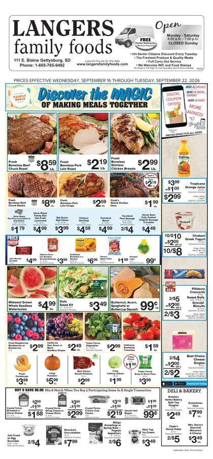 Langer's Family Foods Great Deals This Week! Weekly Ad