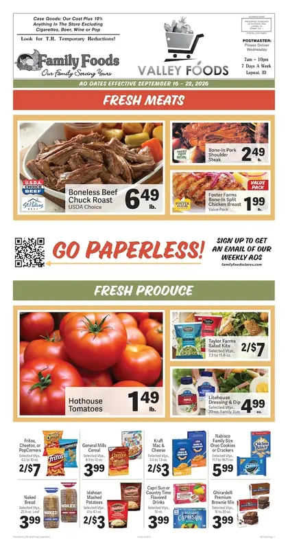 Lapwai Valley Foods Weekly Ad