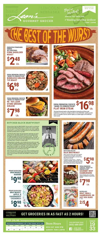 Leon's Gourmet Grocer Weekly Ad